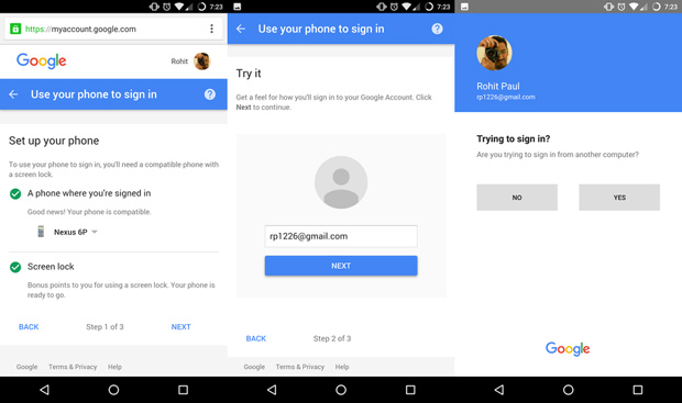 Google экспериментирует с заменой паролей push-уведомлениями